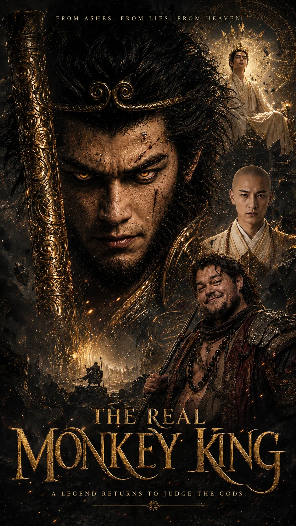 Monkey King fantasy short drama poster